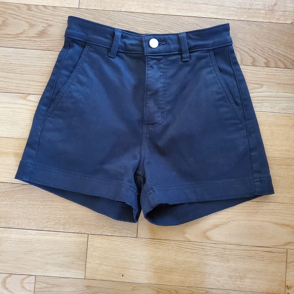 Everlane Cotton Shorts Black Size 00 XXS